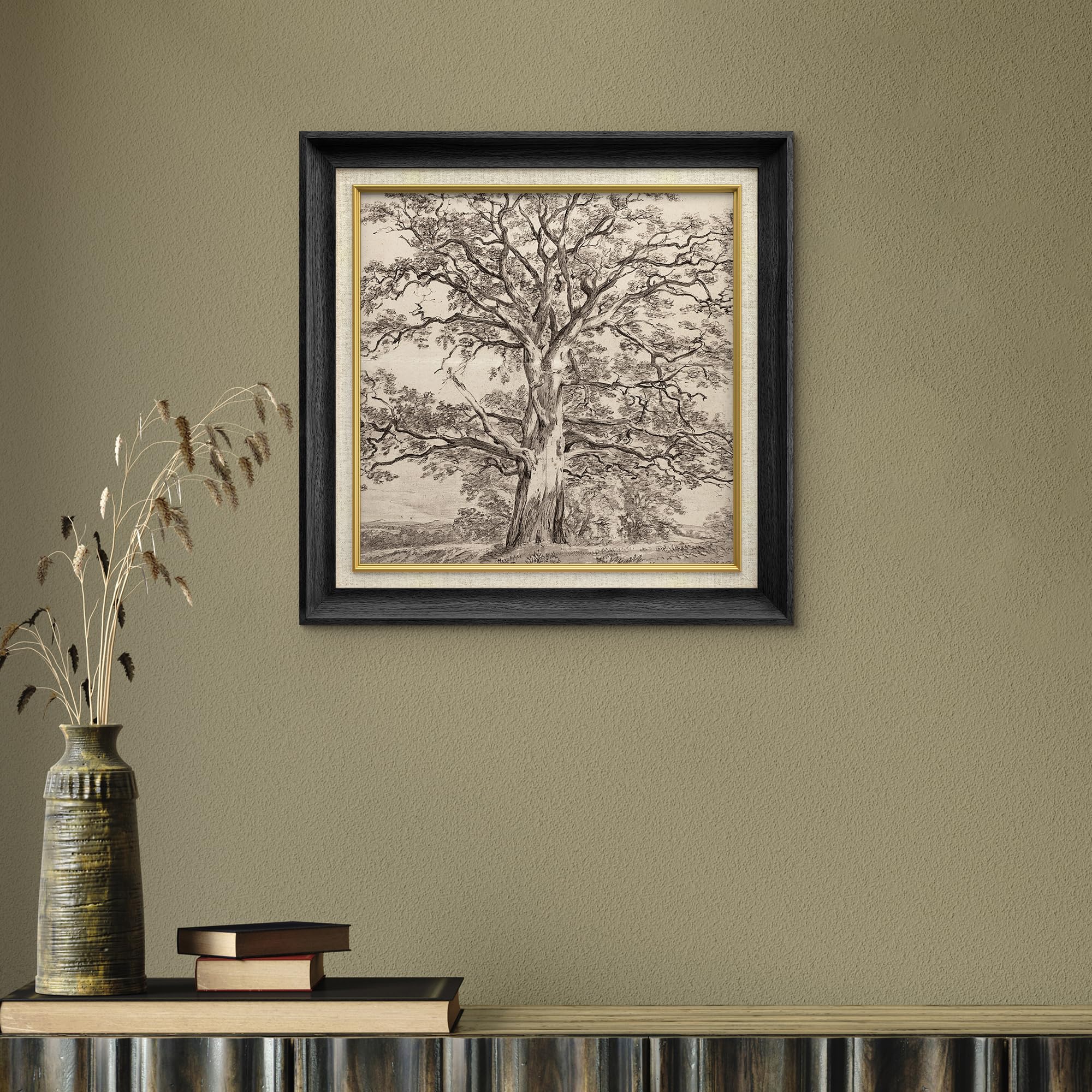 Amazon.com: MUDECOR Premium Framed Wall Art Forest Tree Sketches